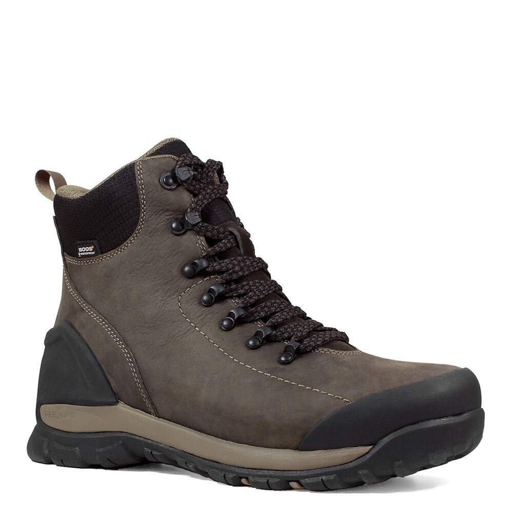 BOGS FOUNDATION LEATHER MID WATERPROOF SOFT TOE BROWN 11 D (M)